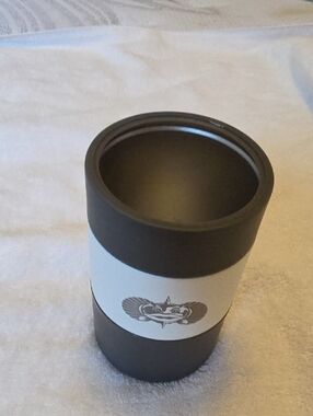Matte Black Insulated Tumbler with White Decorative Band - Home Accents
